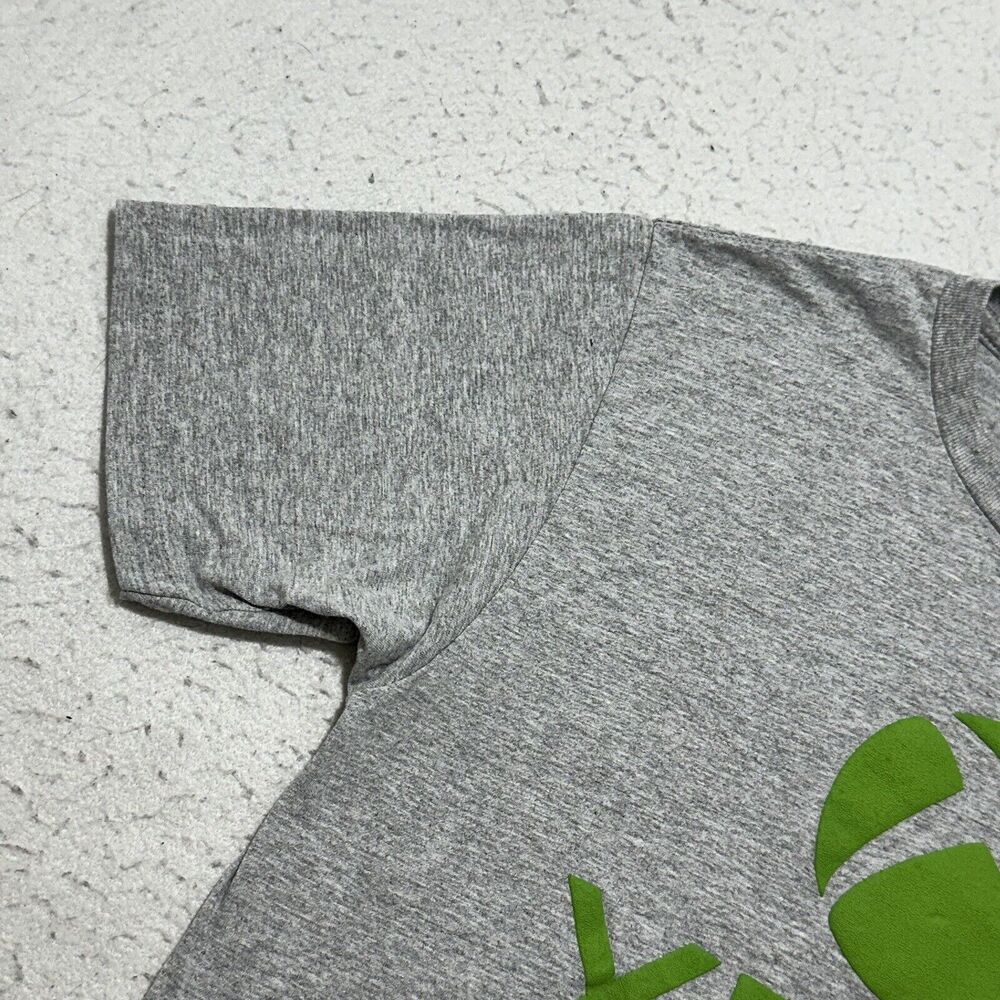 XBOX Men's Small Short Sleeve Graphic T Shirt Gray + Green Logo Ripple Junction - Picture 4 of 10
